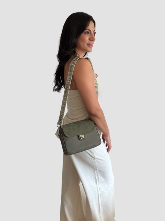 Manos libres con tapa lince un toque elegante y suave - Verde militar