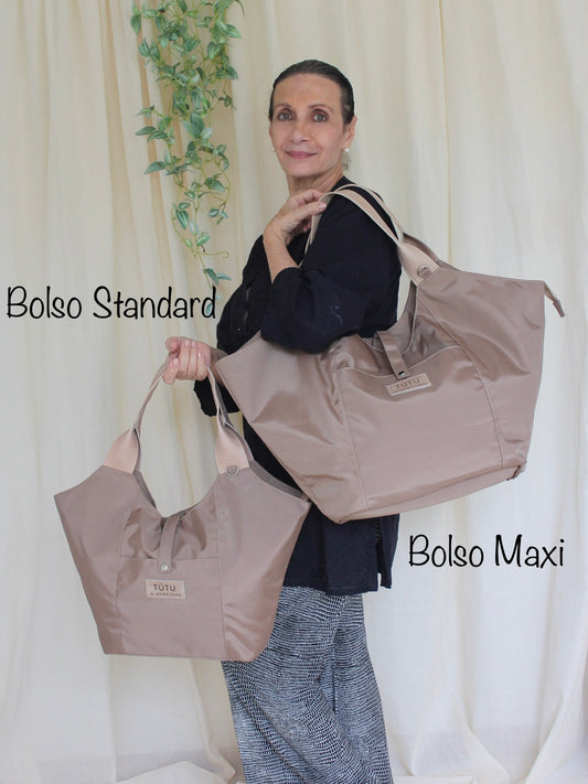 Bolso de hombro standard que entiende tu día - Beige