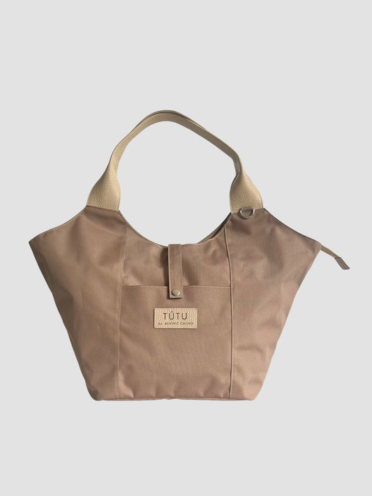 Bolso de hombro standard que entiende tu día - Beige
