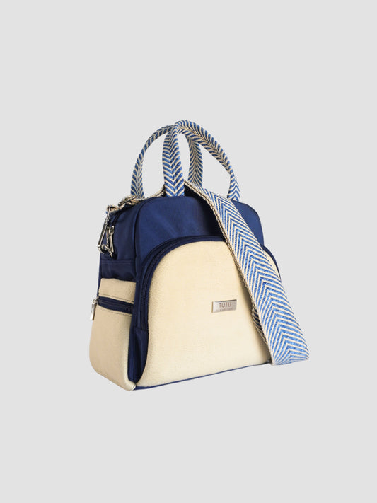 Bolso manos libres Nuba, un clásico para guardar todo - Azul Oscuro