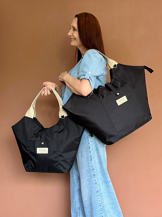 Bolso de hombro standard que entiende tu día - Negro