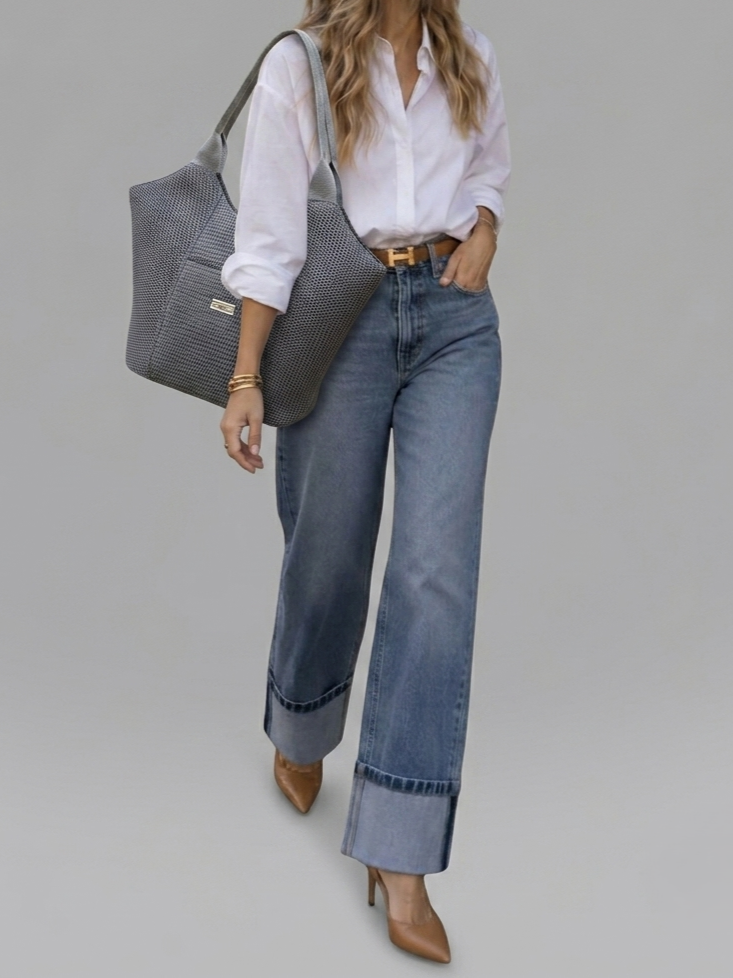 Bolso de Hombro Standard Ferrari: Ligero y elegante - Gris